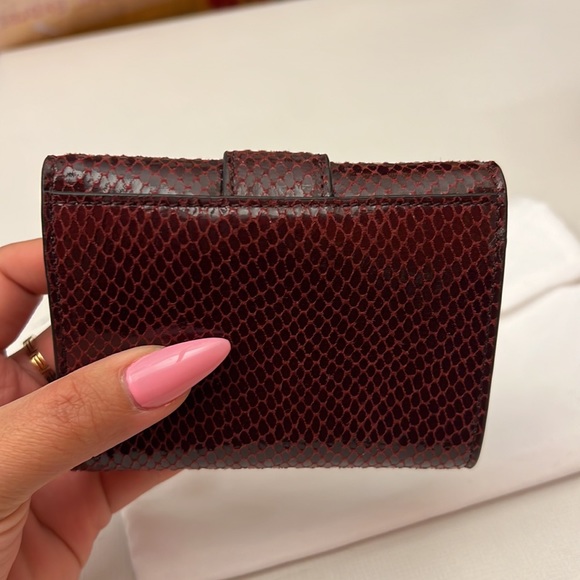 Jimmy Choo Trifold wallet- python leather - Picture 5 of 6